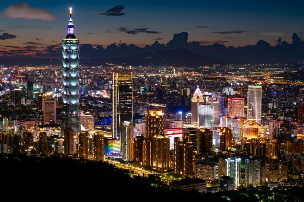 City view of downtown Taiwan